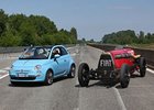 Fiat Mefistofele a 500 TwinAir: Setkání pekelníka a pětistovky v Baloccu (+video)