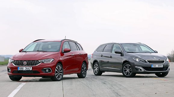 TEST Fiat Tipo kombi 1.6 MultiJet vs. Peugeot 308 SW 1.6 BlueHDi – Dovolená: Itálie, nebo Francie?