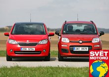 TEST Srovnávací test  Světa motorů: Fiat Panda 1.2 vs. Škoda Citigo 1.0 5dv.