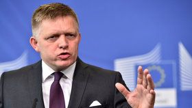 Robert Fico na čtvrtečním jednání v Bruselu