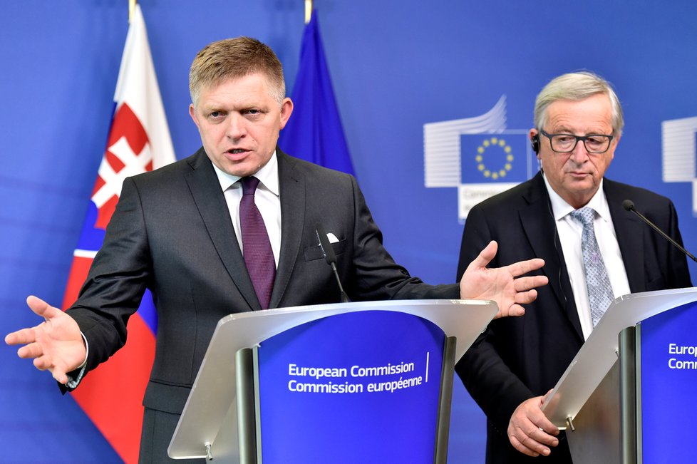 Robert Fico na čtvrtečním jednání v Bruselu