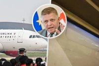Trable Fica v Bruselu: Poškodili mu letadlo! Speciál není schopný dalšího letu?