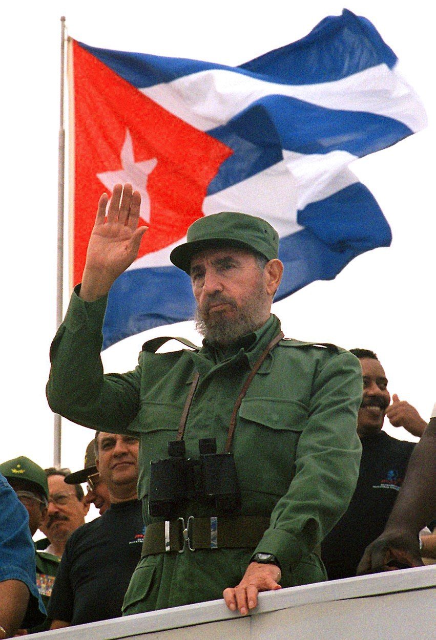 Fidel Castro v Havaně v roce 1998