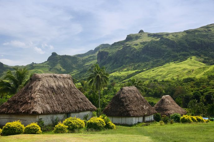 Fidži: Tradiční vesnice Navala, Viti Levu