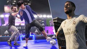 FIFA 20 střílí gól s pouličním fotbálkem Volta