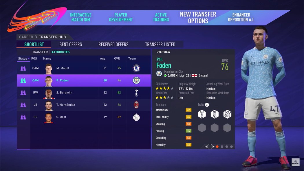 FIFA 21 Career Mode - Přestupy