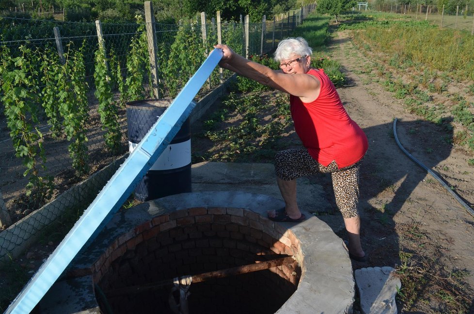 Marii Bendové vyschla poprvé v životě 200 let stará, devět metrů hluboká studna.