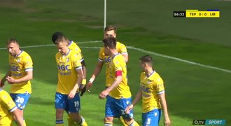 VIDEO: Teplice – Liberec 2:0. Rozhodl Fila, strach o Kulenoviče