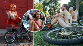 Naháči zaplavili ulice Filadelfie: Vyrazili na tradiční cyklistickou jízdu!