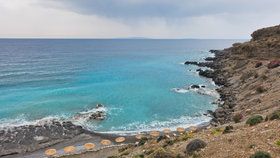 Pláž Filaki na řecké Krétě