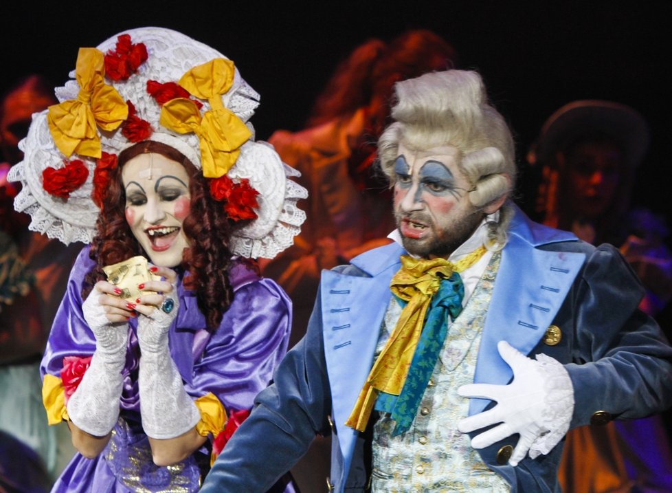 S Monikou Absolonovou při obnovené premiéře muzikálu Les Misérables.