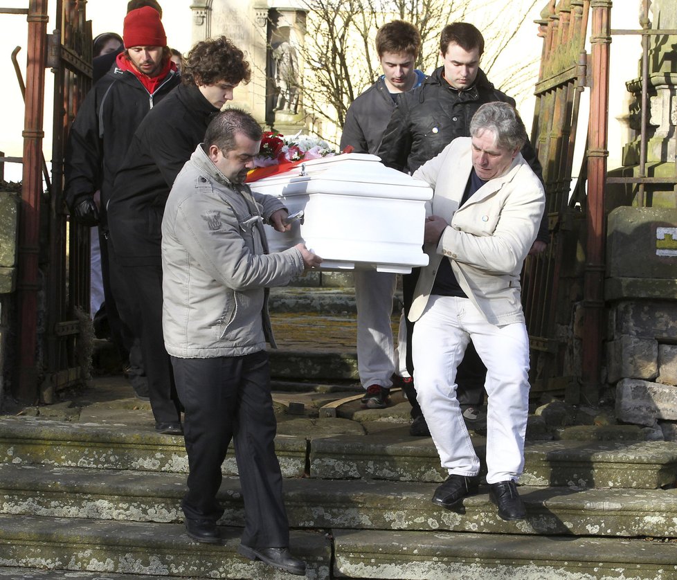 Jedna z fotek na pohřbu Filipa.