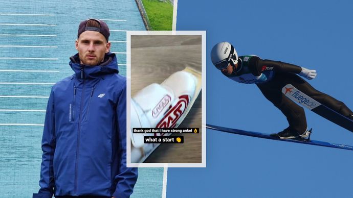 Skokan na lyžích Filip Sakala měl štěstí v neštěstí.