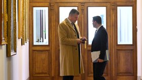 Filip Turek se šéfem Motoristů Petrem Macinkou