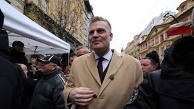 Filip Turek na Národní třídě (17. 11. 2025)