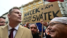 Filip Turek na Národní třídě (17. 11. 2025)