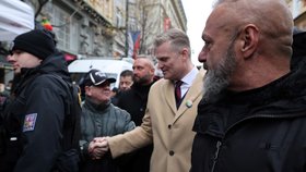 Filip Turek na Národní třídě (17. 11. 2025)