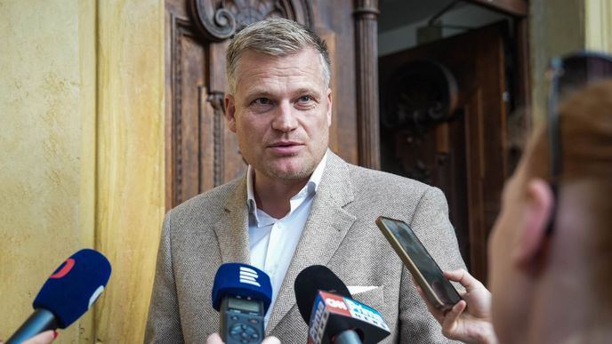 Filip Turek po jednání vlády Filip Turek po jednání vlády