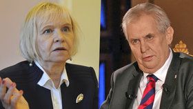 Velvyslankyně Eva Filipi a Miloš Zeman