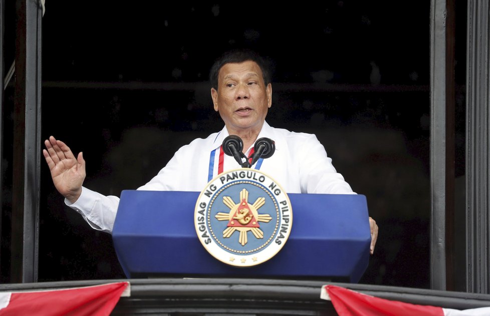 Filipínský prezident Rodrigo Duterte.