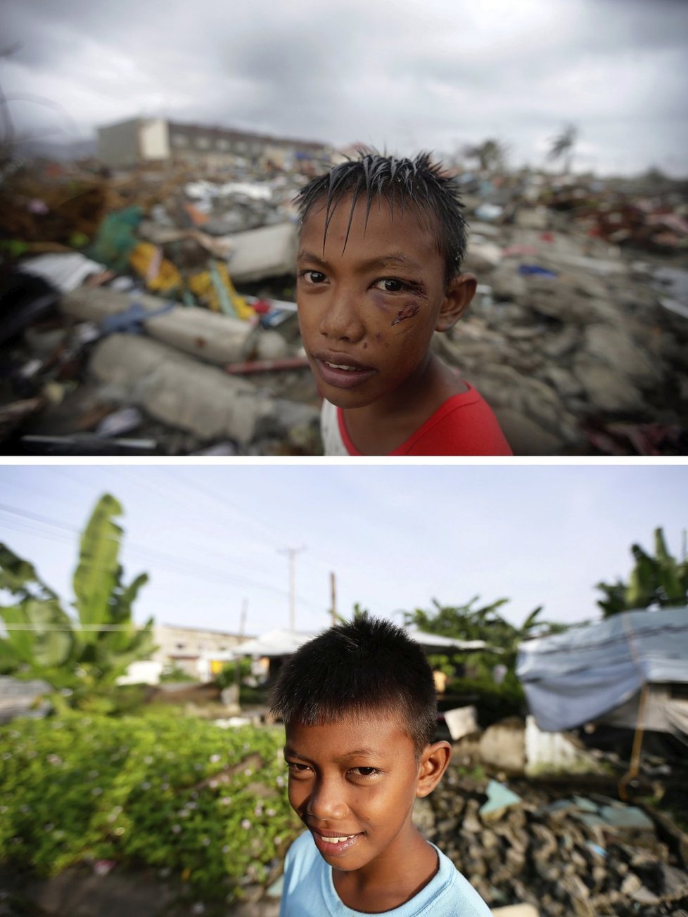 Joshua Cator (11) ztratil kvůli tajfunu 23 příbuzných včetně matky a mladší sestry. Dnes už se zase usmívá.