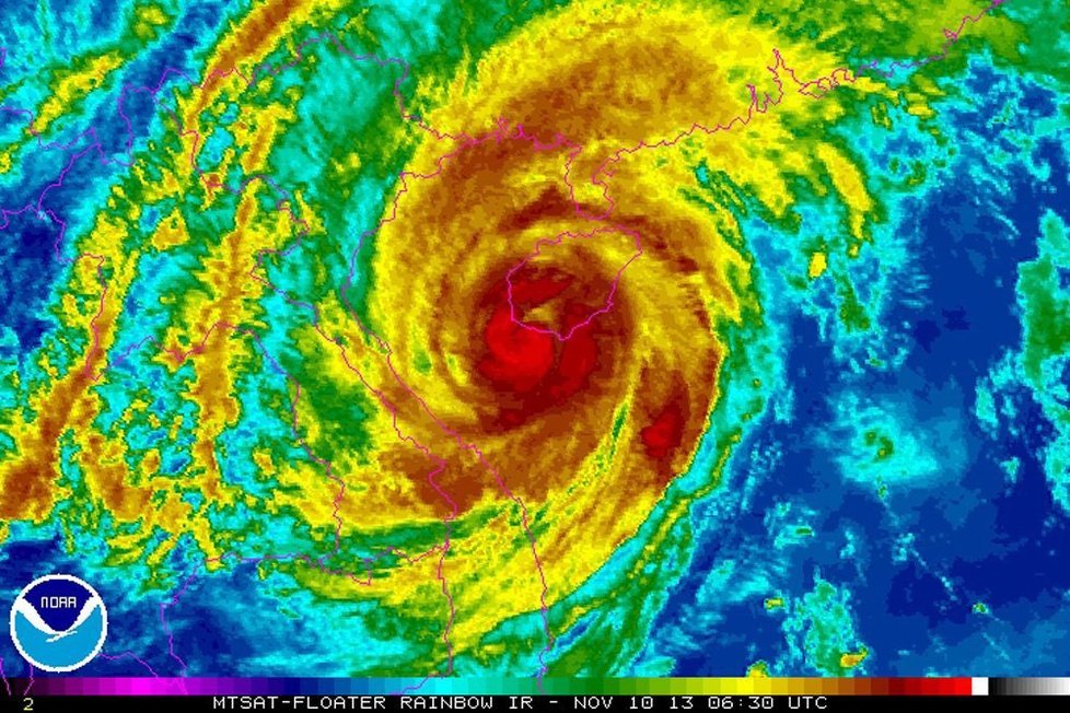 Haiyan by podle některých expertů mohl být nejsilnějším světovým tajfunem