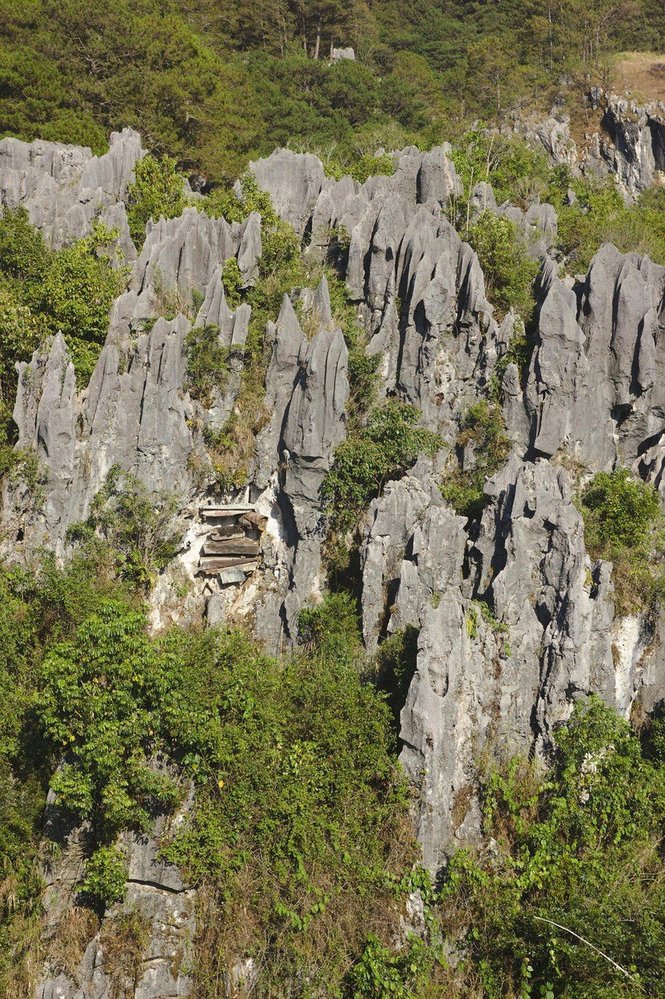 Prastarý pohřební rituál z vesnice Sagada na největším filipínském ostrově Luzon se stal turistickou atrakcí.