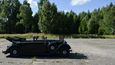 Vůz Mercedes nacistického zločince Heydricha při natáčení filmu Anthropoid