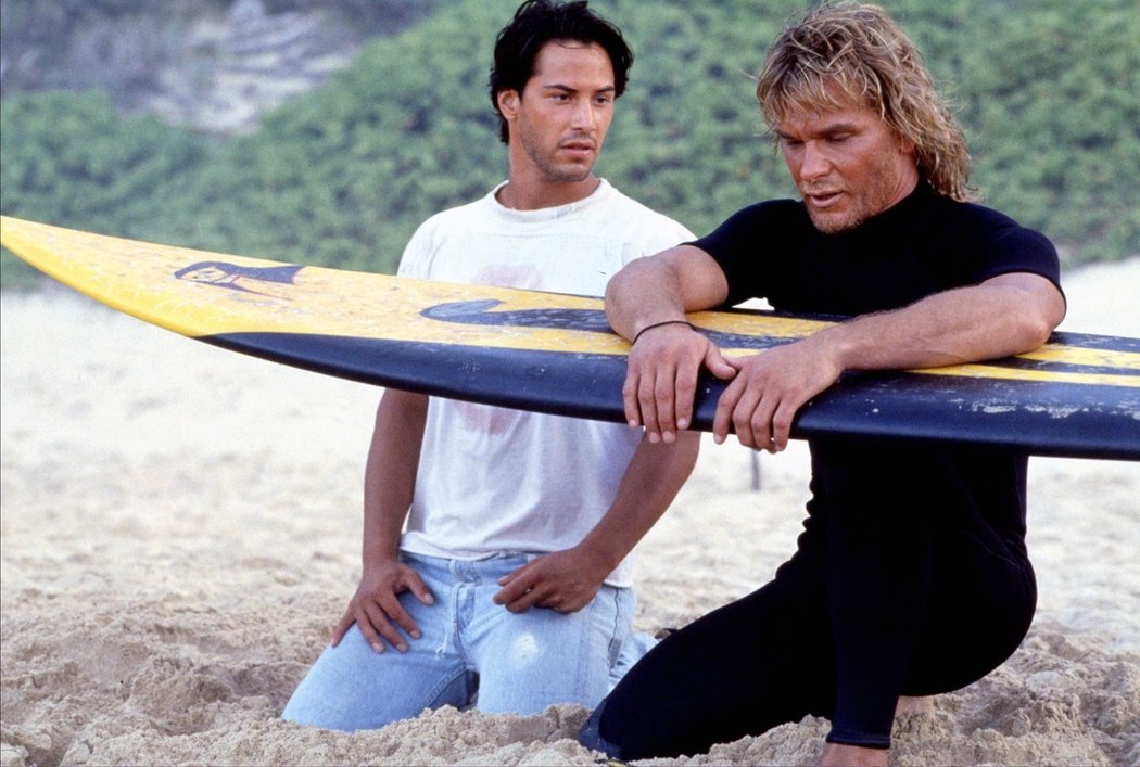 Keanu Reeves s Patrickem Swayze ve filmu Bod zlomu