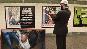 V Libyii zemřel velvyslanec Stevens, v newyorksém metru se objevily plakáty, přirovnávající muslimy k divochům