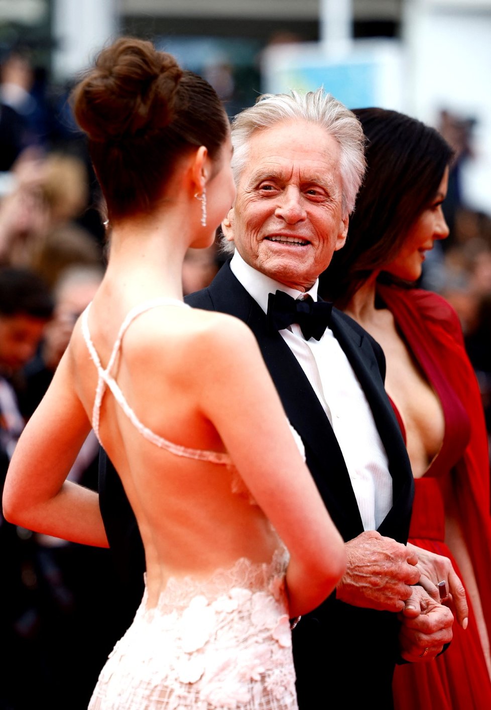 76. ročník Filmového festivalu Cannes: Michael Douglas s dcerou Carys