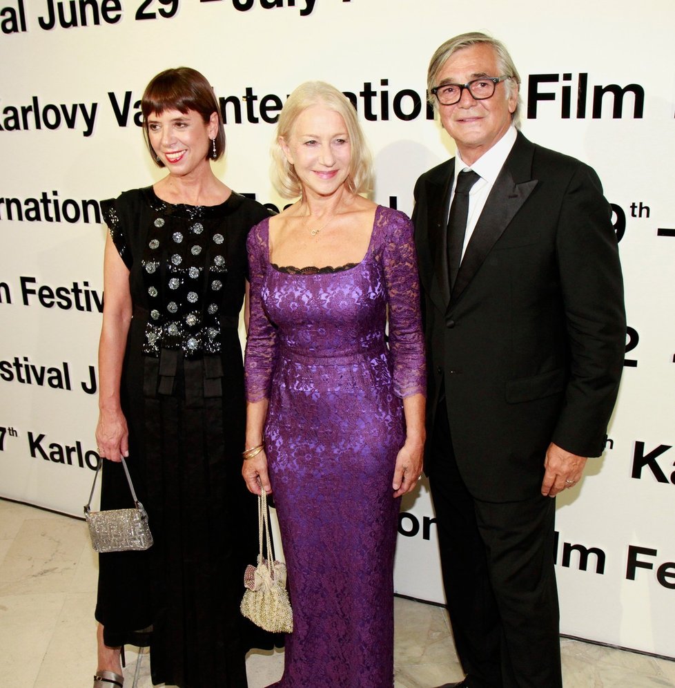 Helen Mirren na festivalu v roce 2012