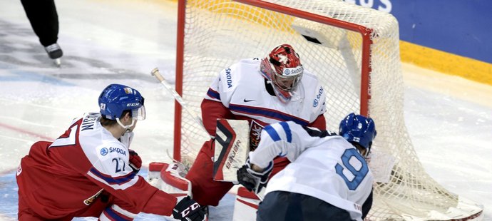 Šance finských hokejistů do 20 let proti české reprezentaci
