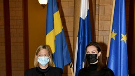 Finská premiérka Sanna Marinová. Na snímku se švédskou premiérkou Magdalenou Anderssonovou