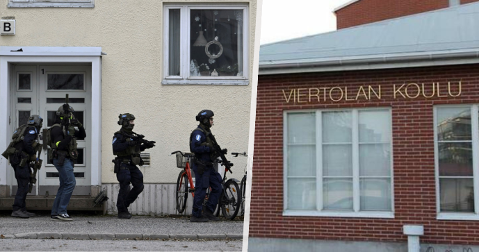 Střelba ve škole u Helsinek: Tři zranění nezletilí, policie podezřelého zadržela