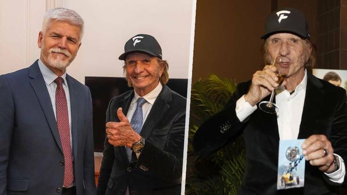 Emerson Fittipaldi se opět ukázal v Praze