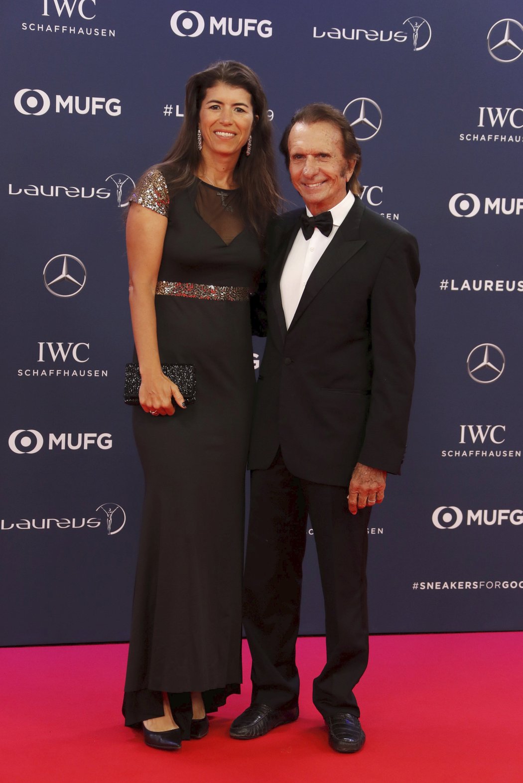 Legenda formule 1 Emerson Fittipaldi s vysokou manželkou Rossanou