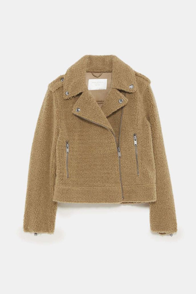 Flísová bunda biker, Zara, 2299 Kč Flísová bunda biker, Zara, 2299 Kč