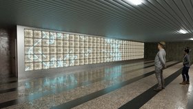 Umělecké světelné dílo Jana Poše ozdobí stanici metra Florenc.
