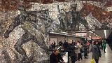 Unikáty ve stanici metra Florenc: Mozaika bitvy i geologické muzeum