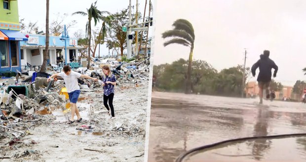Hrdinové hurikánu na Floridě: Reportér pomáhal tonoucím, žena chránila manžela s rakovinou