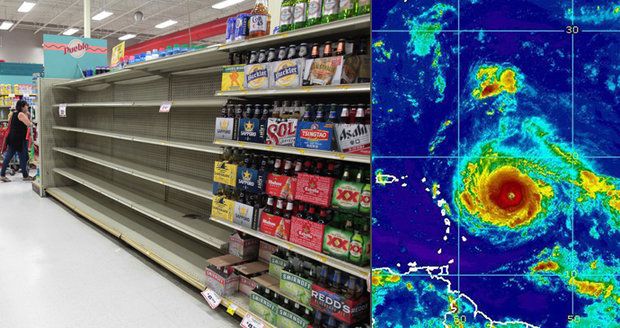 „Připravujeme se na nejhorší.“ Na Floridě kvůli hurikánu Irma vybrakovali obchody