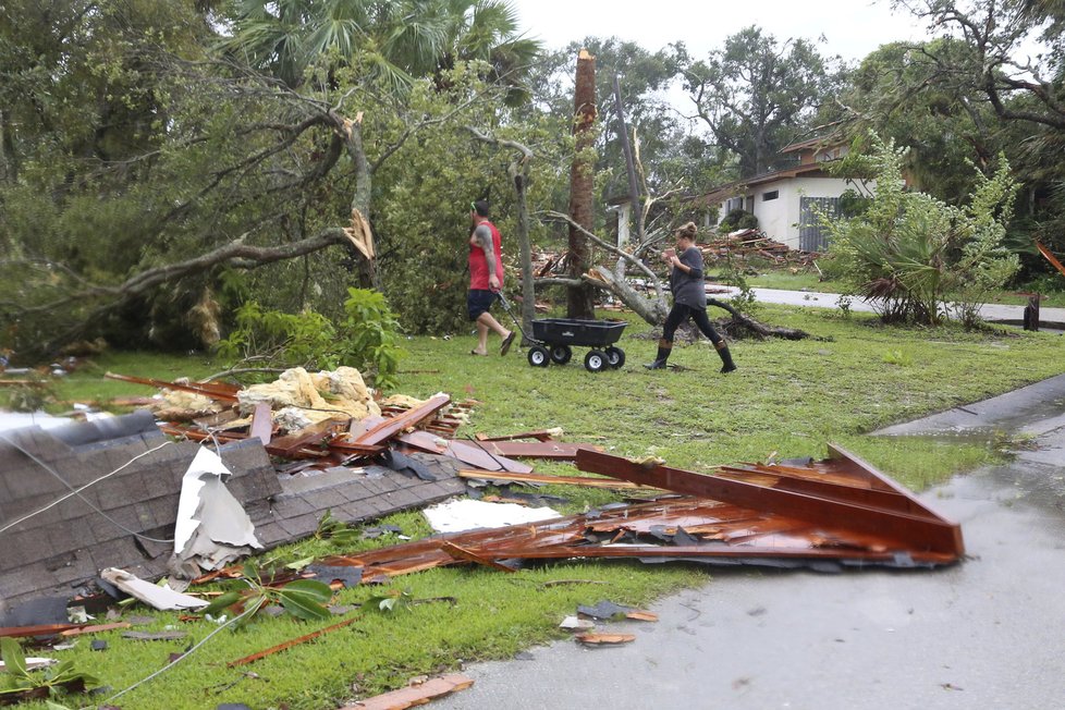 Loňské řádění hurikánu Irma v USA