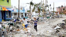 Následky hurikánu Ian na Floridě (29.9.2022)