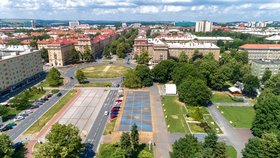 Letecký pohled na park „Florida“.