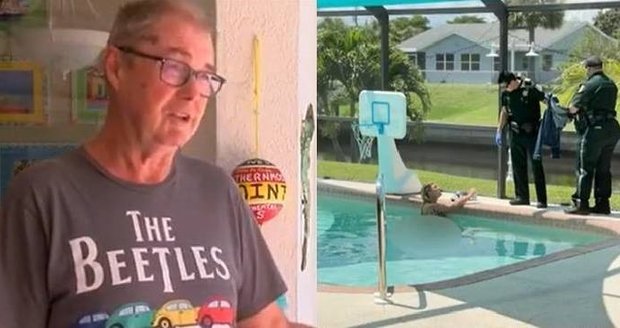 Nahá žena překvapila seniora: Plavala v jeho bazénu a nechtěla ven