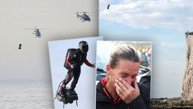 Francouz přeletěl La Manche na Flyboardu. Zvládl to za 20 minut a rozplakal ženu