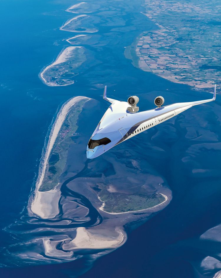 Netradiční tvar letadla Flying-V přinese cestujícím i netradiční výhledy