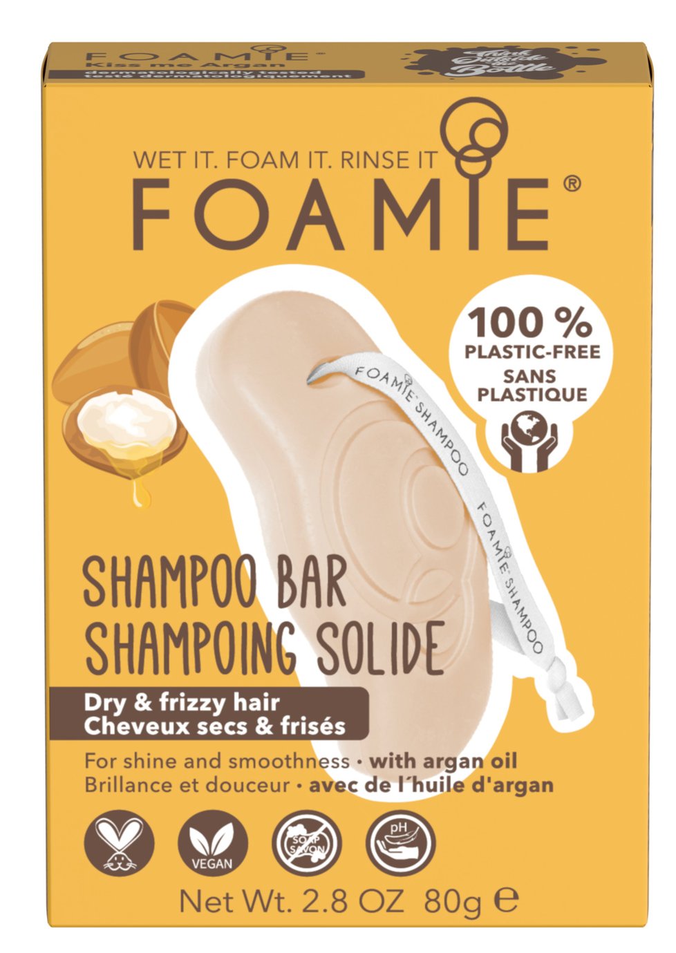 Tuhý šampon Foamie, 129 Kč
