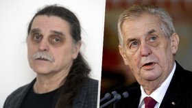 Právník Pavel Foltán (vlevo) a prezident Miloš Zeman